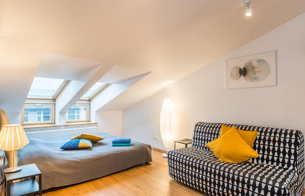 Central 2-Level Penthouse With Terrace And Free Parking Riga Eksteriør bilde